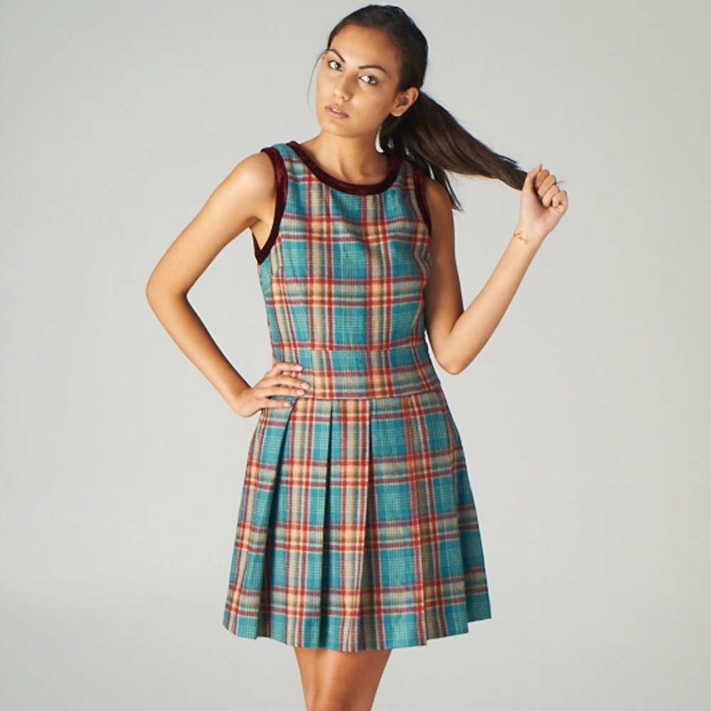 Collegiate Plaid Pleated dress